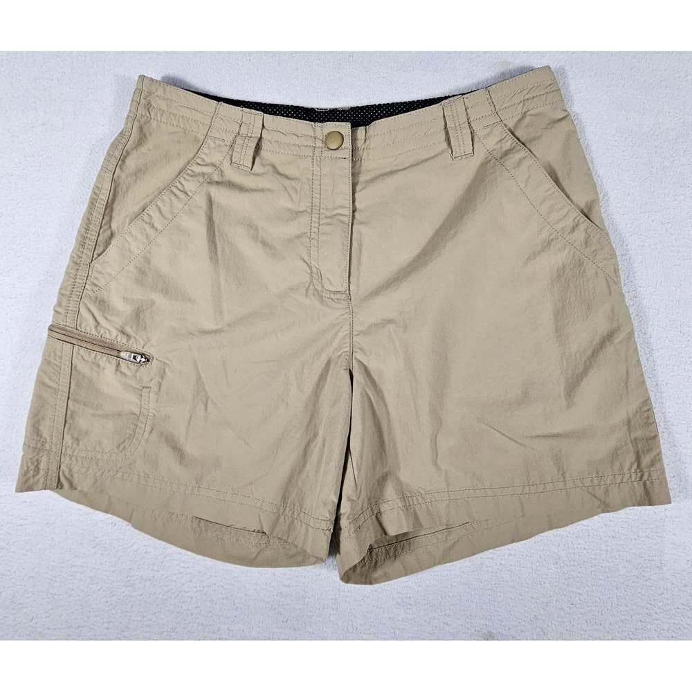 Marmot Womens Tan Khaki Nylon Hiking Outdoor Shorts Size 4 N6521-2-CM